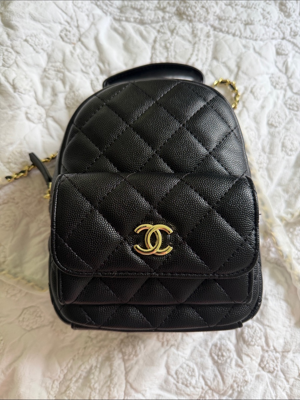 Chanel Fashion Mini Backpack w Gold Hardware SEALED NEW in Unbranded Dust Bag - Picture 4 of 14